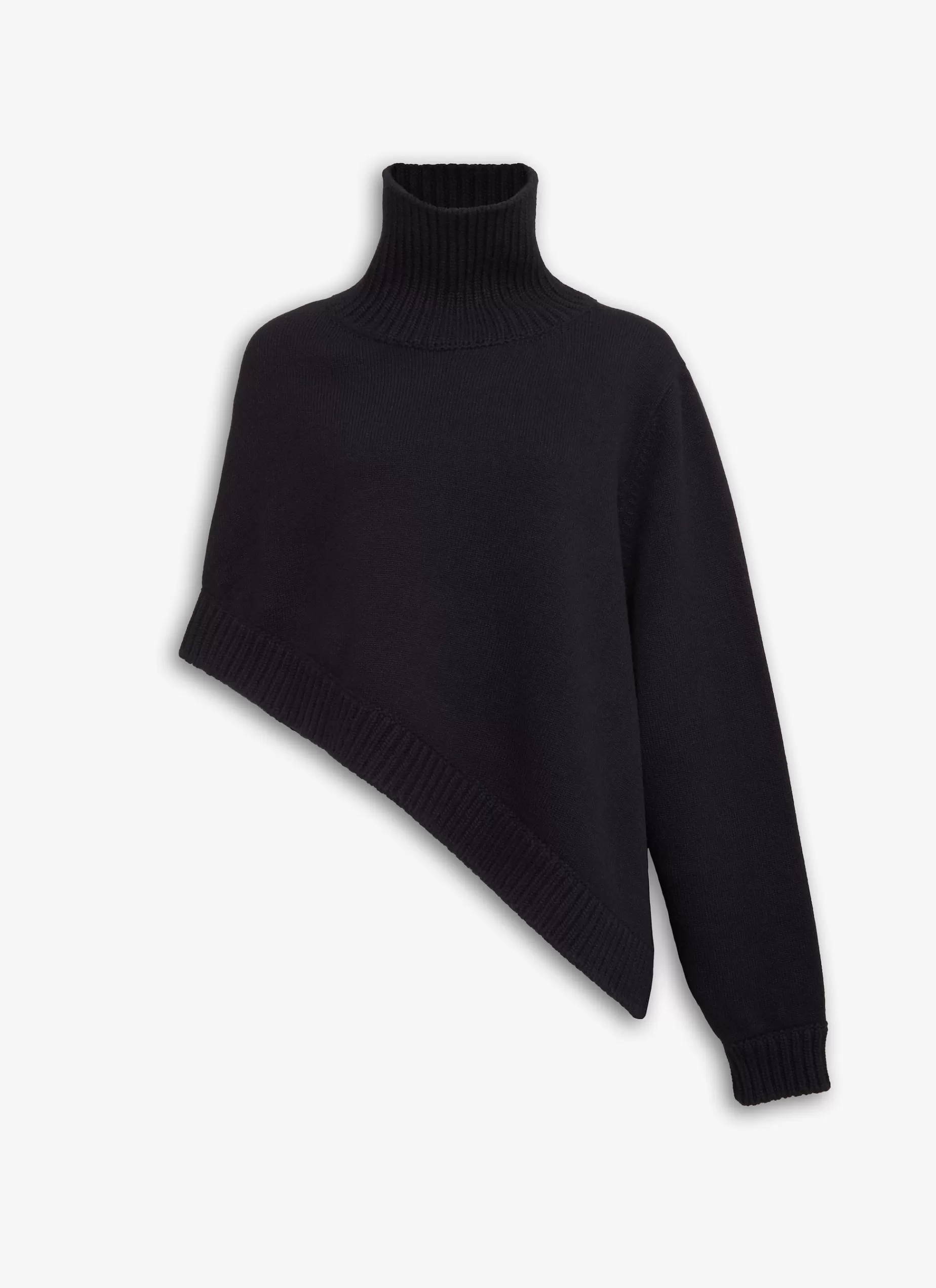 Alaïa ASYMMETRISCHER CAPE-PULLOVER AUS KASCHMIR< Pullover & Cardigans