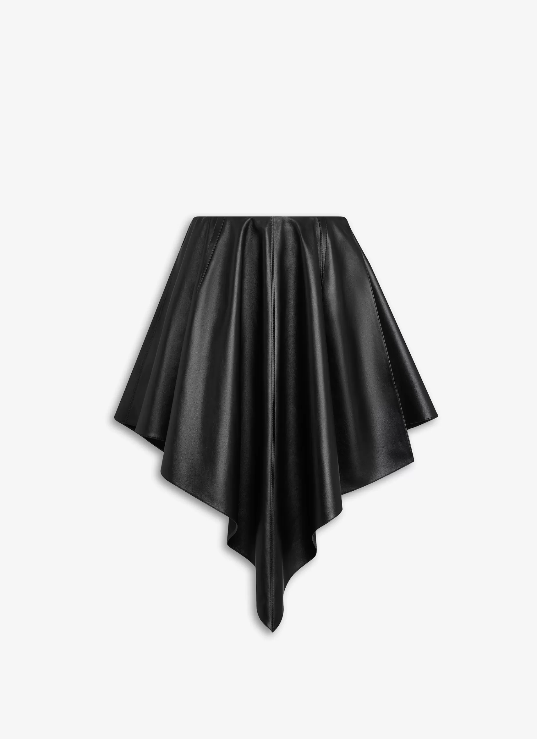 Alaïa ASYMMETRISCHER LEDERROCK< Röcke