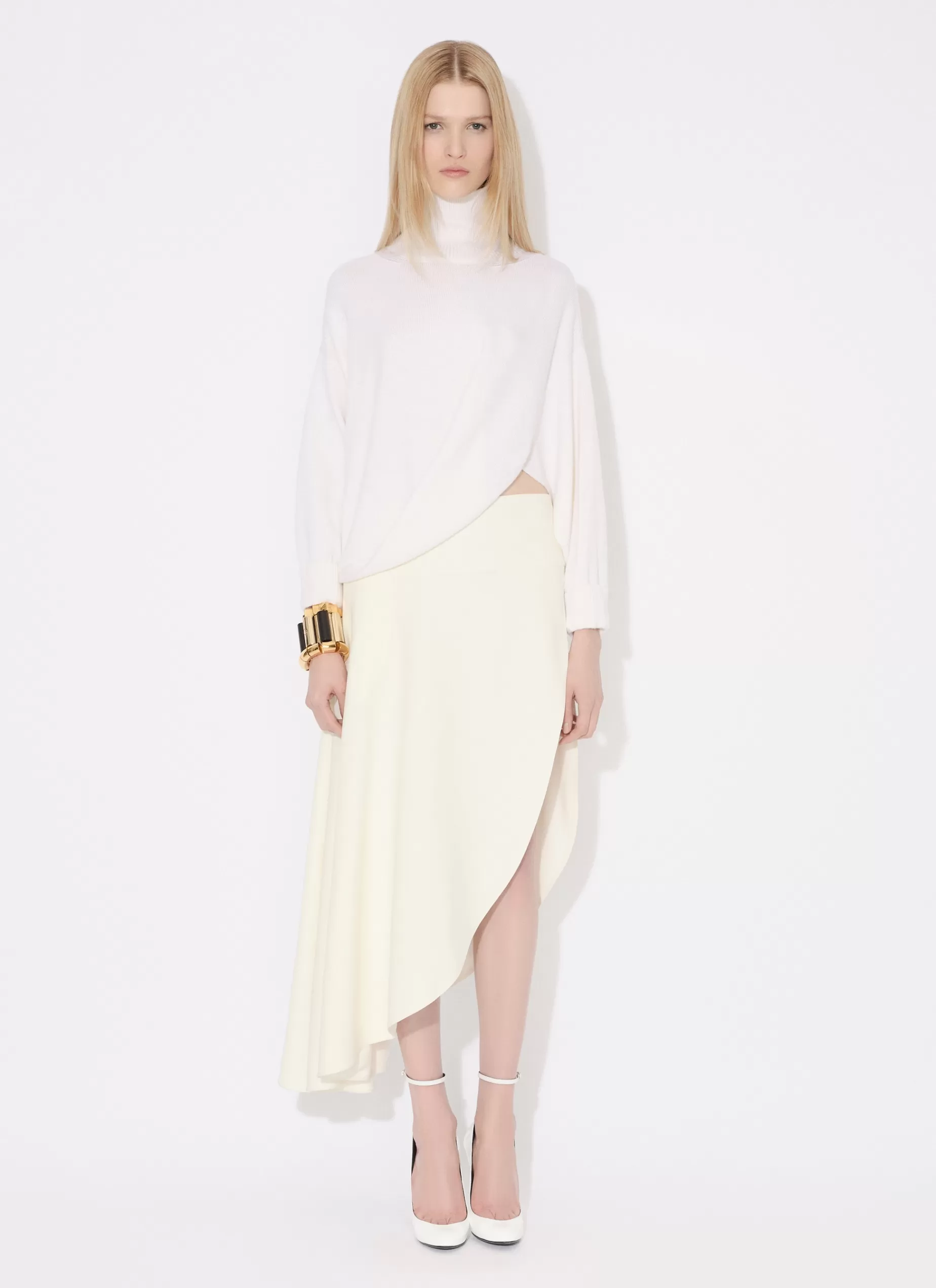 Alaïa ASYMMETRISCHER STRICKPULLOVER< Strickwaren | Pullover & Cardigans