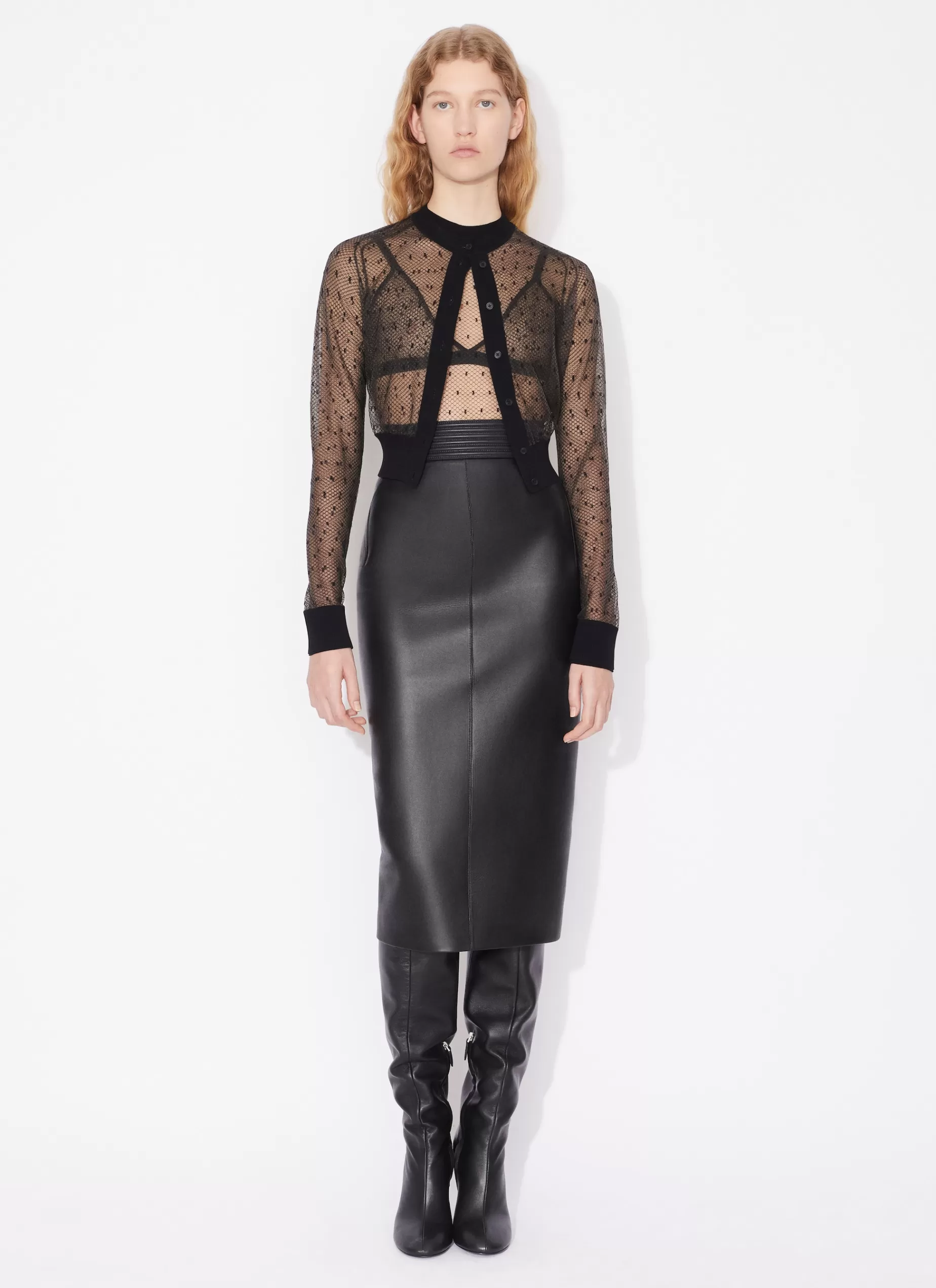 Alaïa BLEISTIFTROCK AUS LEDER< Röcke