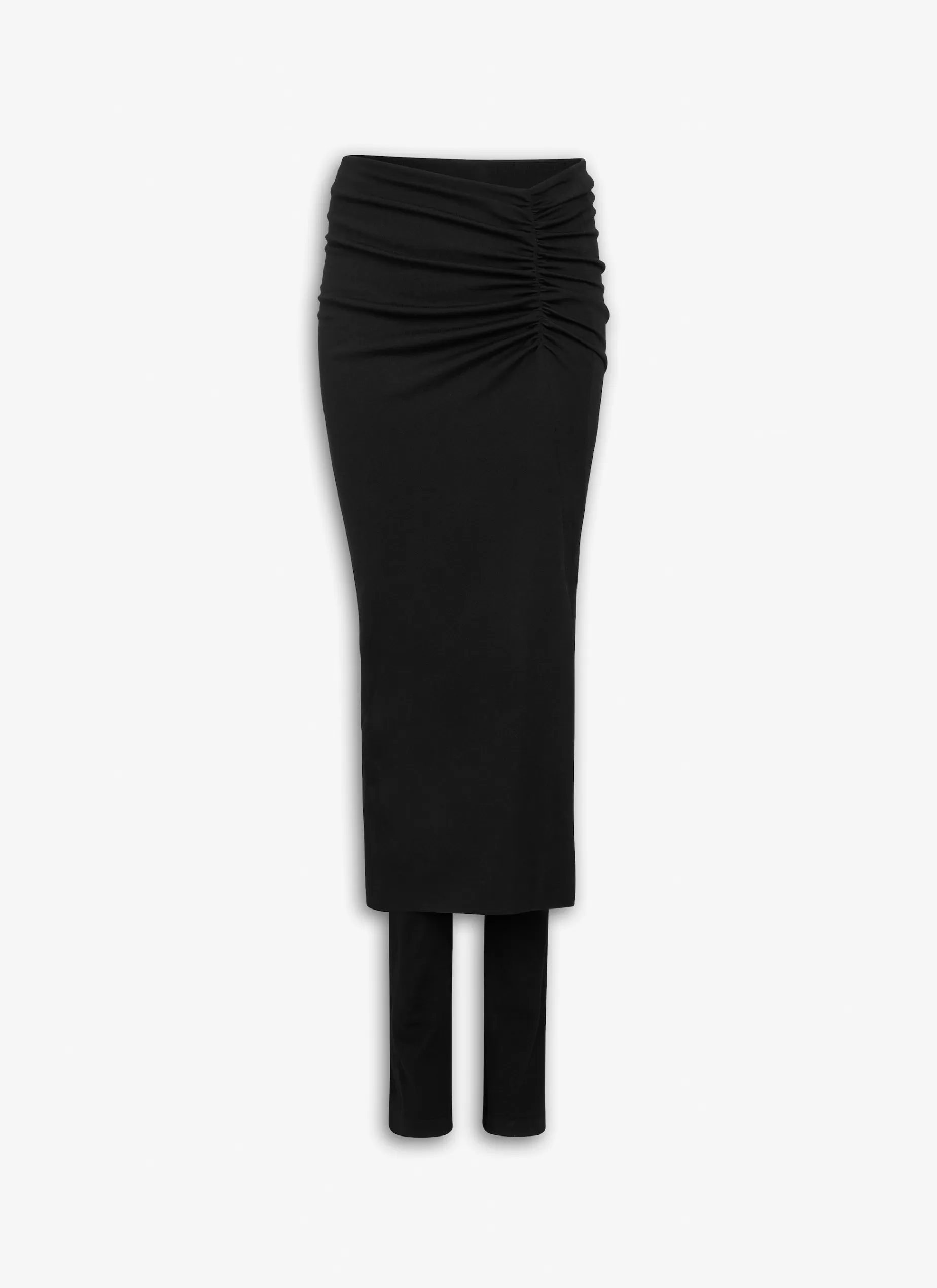 Alaïa DRAPIERTER HOSENROCK AUS ULTRA-FEINEM MERINO-STRICK< Strickwaren | Hosen & Shorts