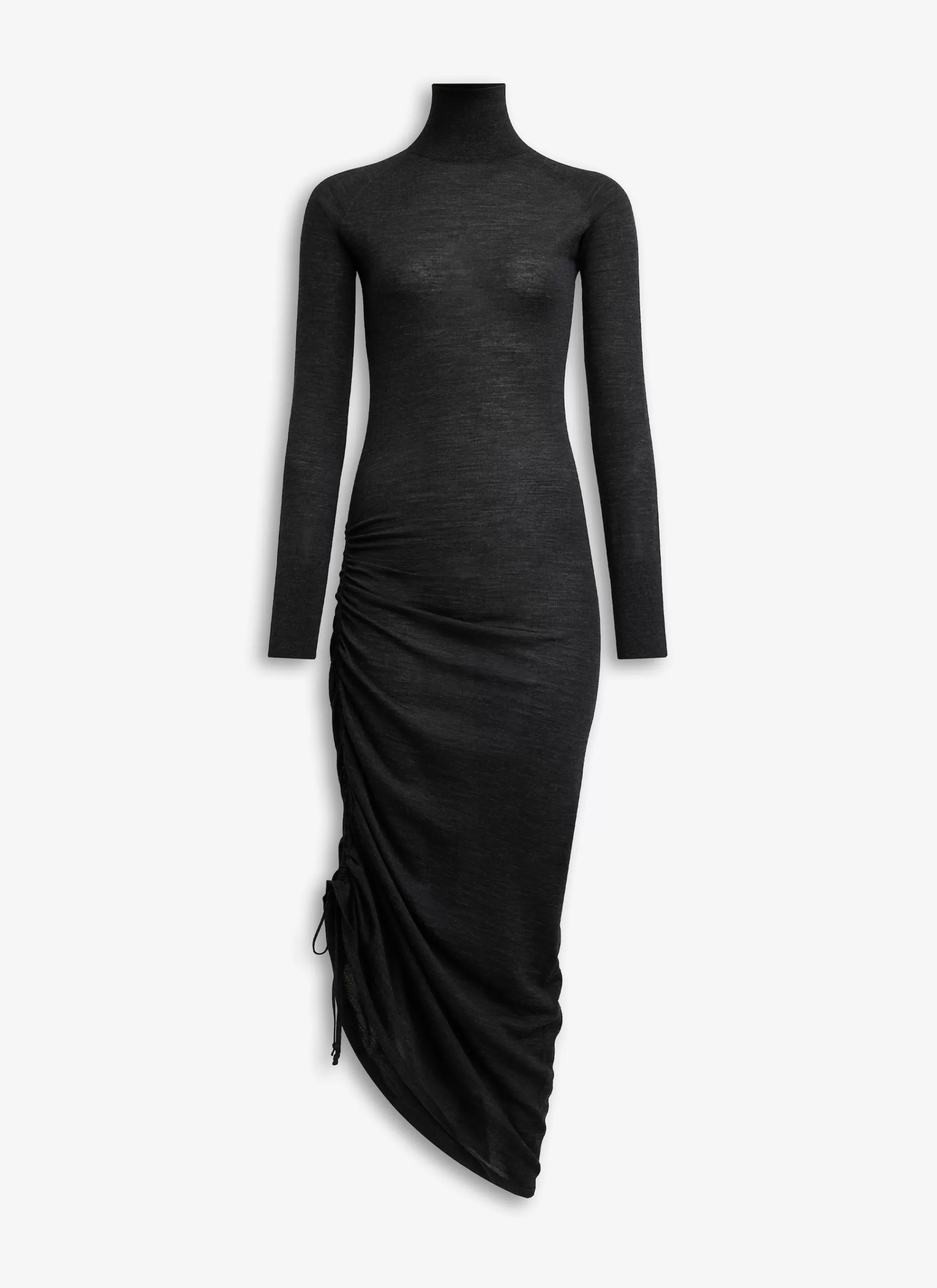 Alaïa DRAPIERTES STRICKKLEID MIT LANGEN ÄRMELN< Strickwaren | Kleider
