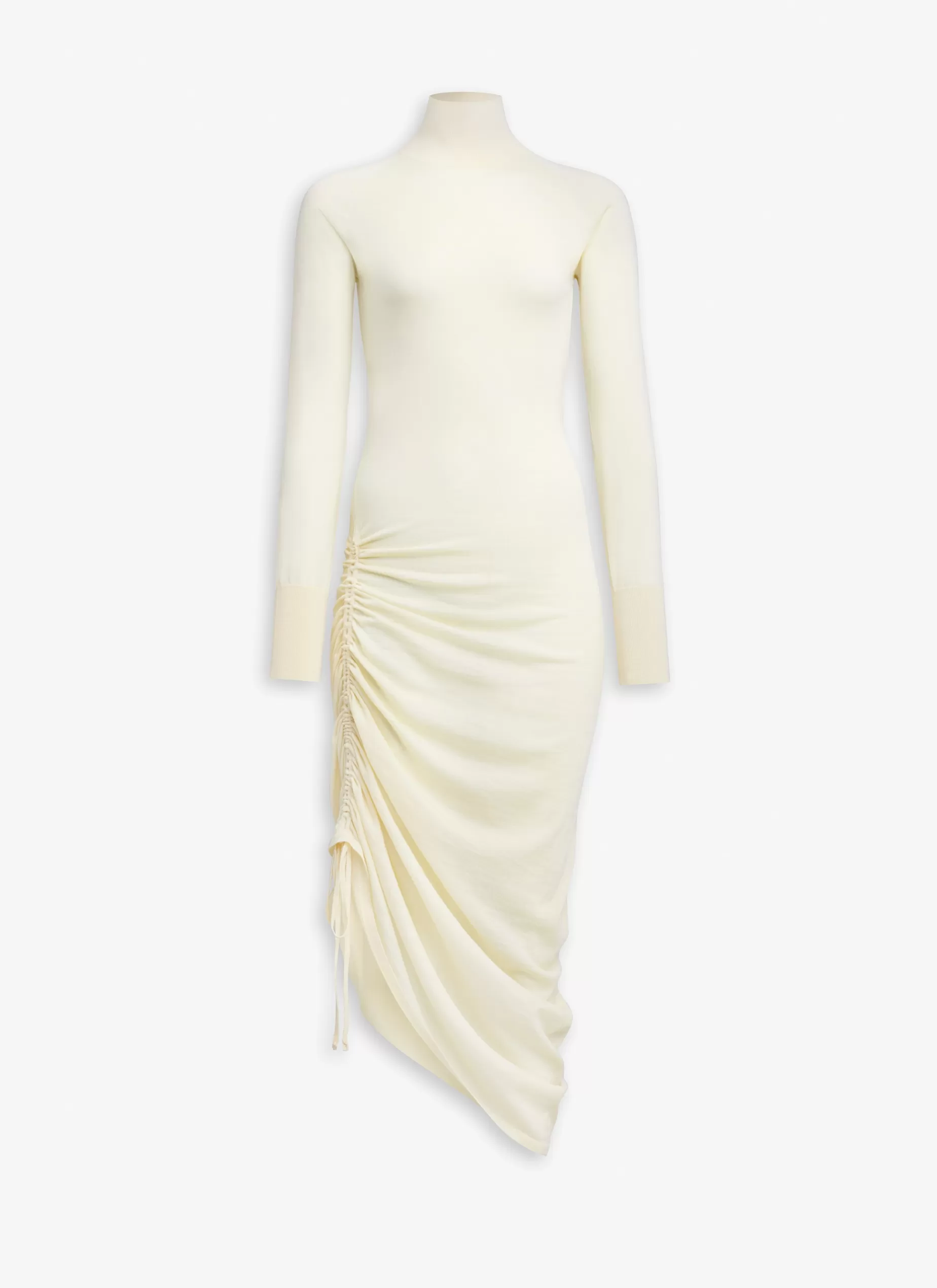 Alaïa DRAPIERTES STRICKKLEID MIT LANGEN ÄRMELN< Strickwaren | Kleider