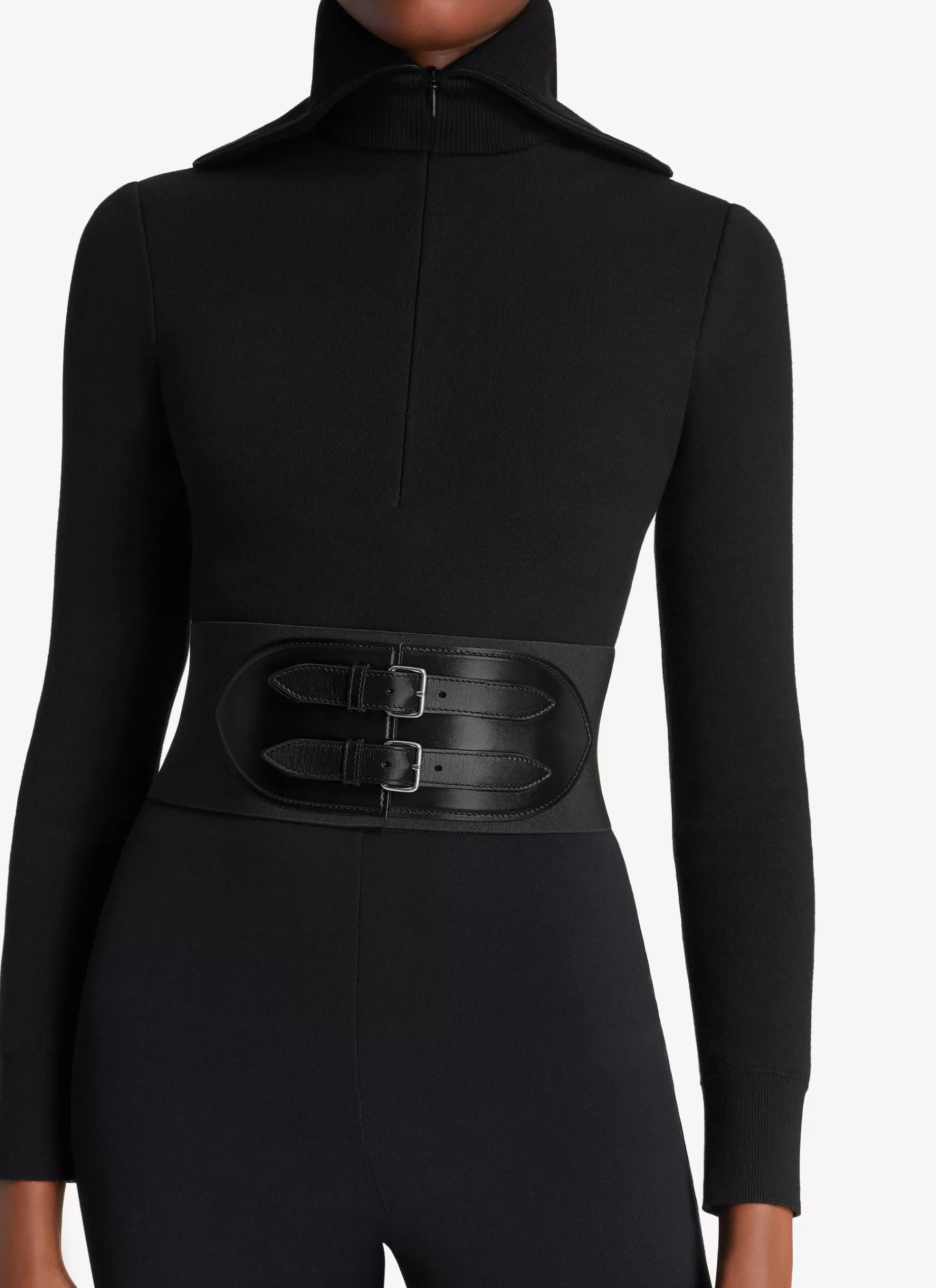 Alaïa ELASTISCHER KORSETTGÜRTEL AUS STRETCH UND KALBSLEDER< Korsettgürtel