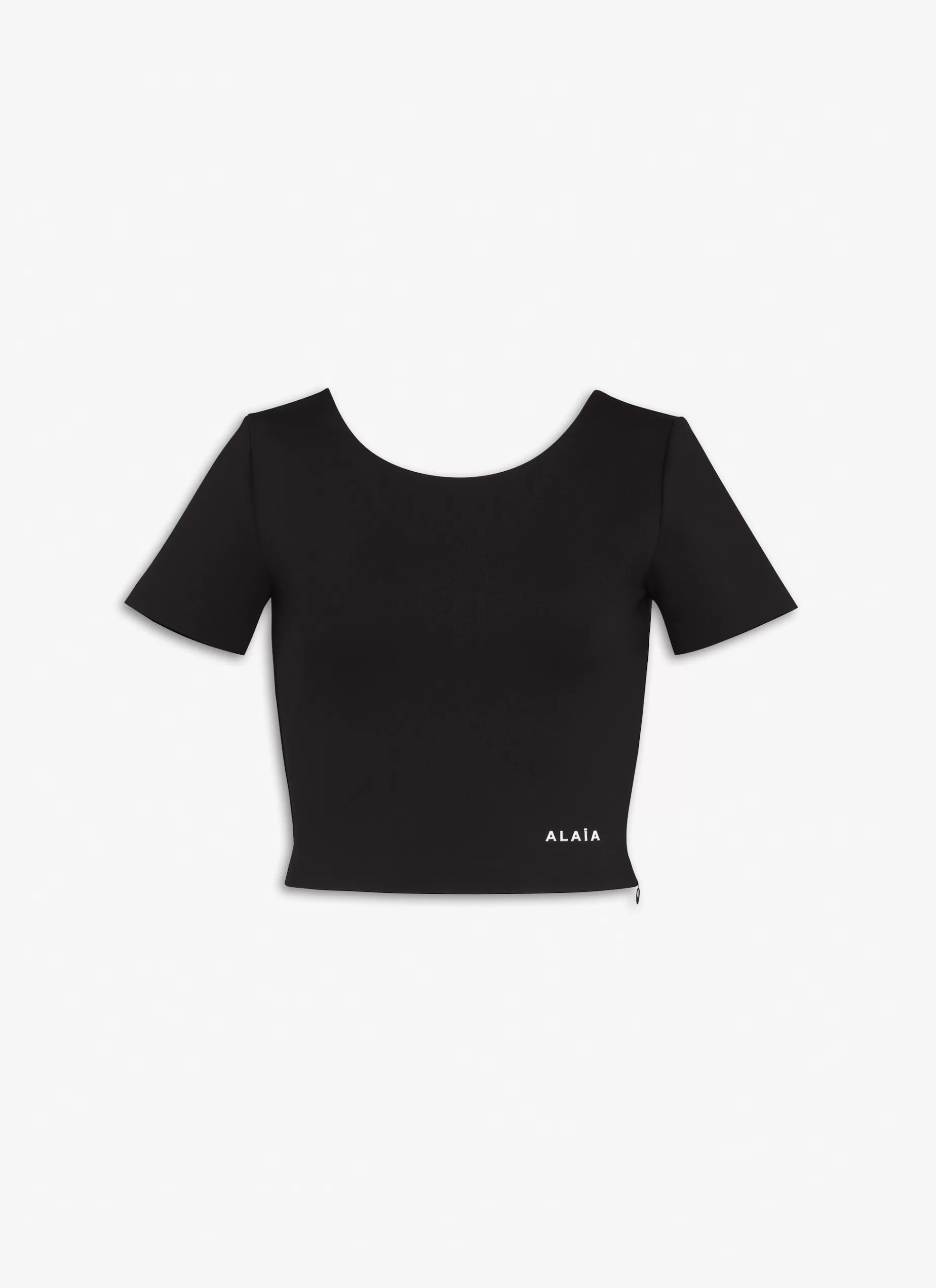 Alaïa ENG ANLIEGENDES T-SHIRT AUS MODELLIERENDEM JERSEY< Oberteile & Hemden