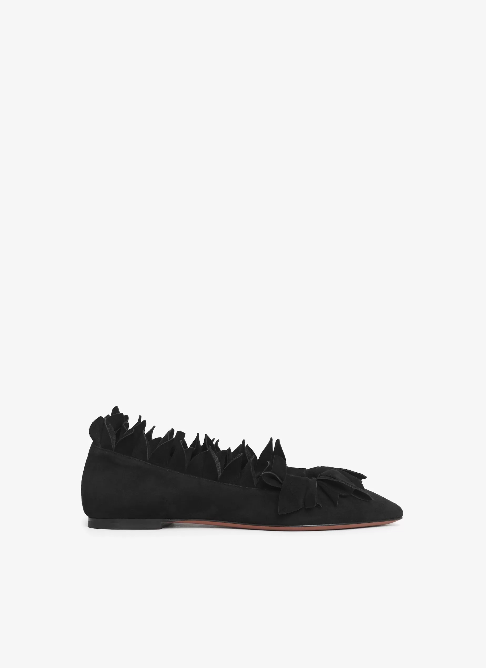 Alaïa FLACHE BALLERINAS PETAL AUS ZIEGEN-VELOURSLEDER< Flache Schuhe