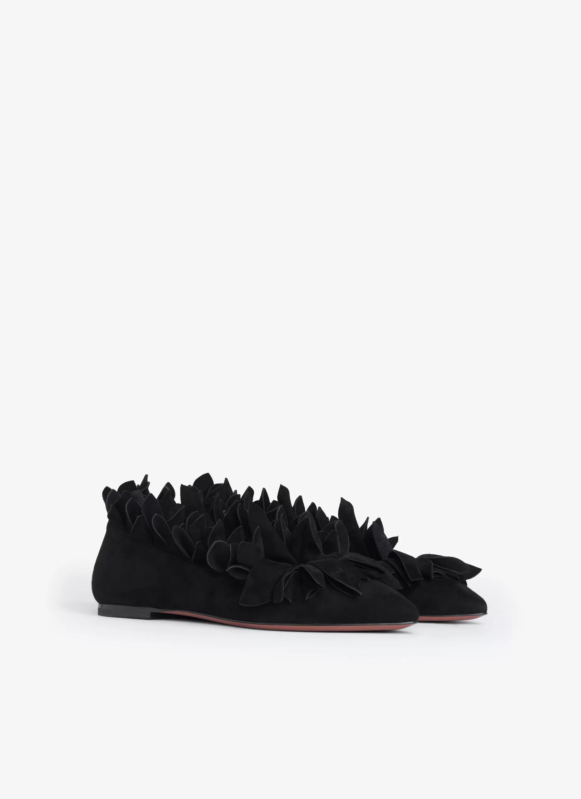 Alaïa FLACHE BALLERINAS PETAL AUS ZIEGEN-VELOURSLEDER< Flache Schuhe
