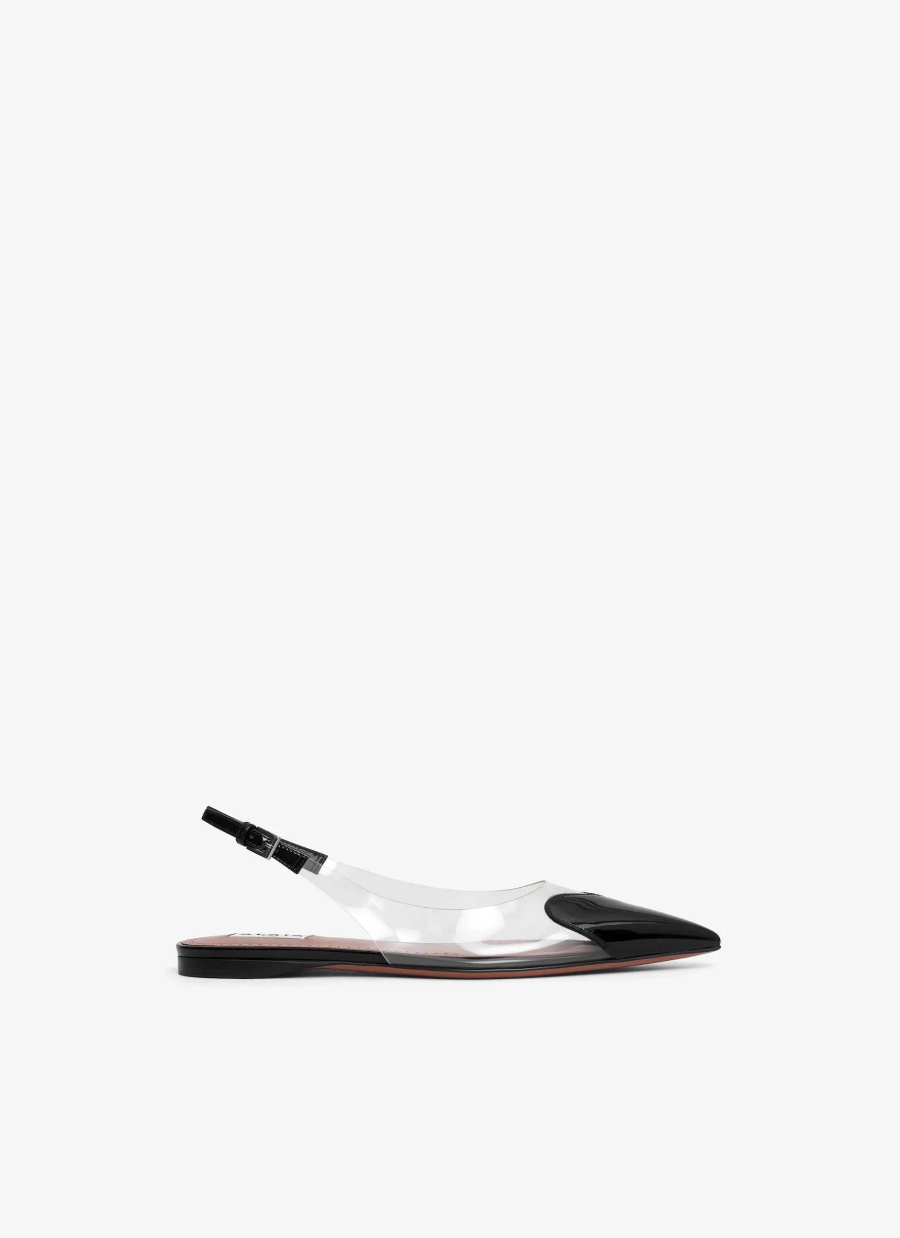 Alaïa FLACHE SLINGBACKS LE CŒUR AUS LACK-KALBSLEDER< Le Cœur | Flache Schuhe