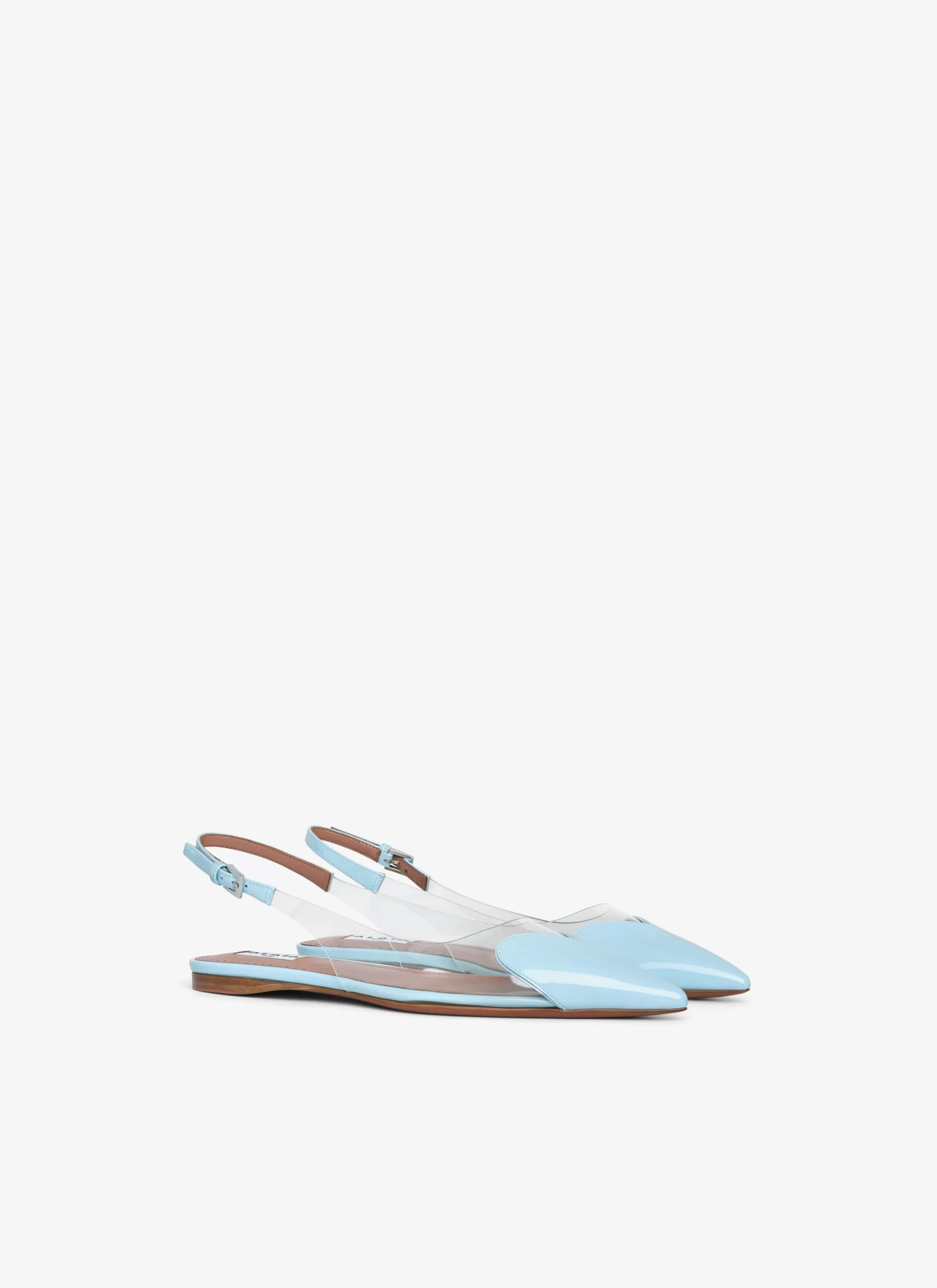 Alaïa FLACHE SLINGBACKS LE CŒUR AUS LACK-KALBSLEDER< Flache Schuhe | Le Cœur