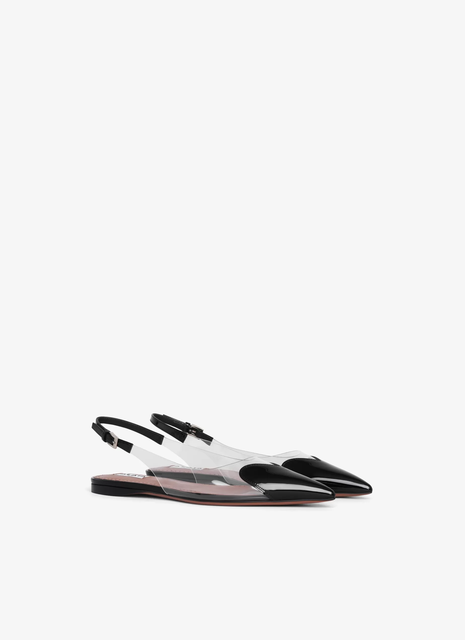 Alaïa FLACHE SLINGBACKS LE CŒUR AUS LACK-KALBSLEDER< Le Cœur | Flache Schuhe