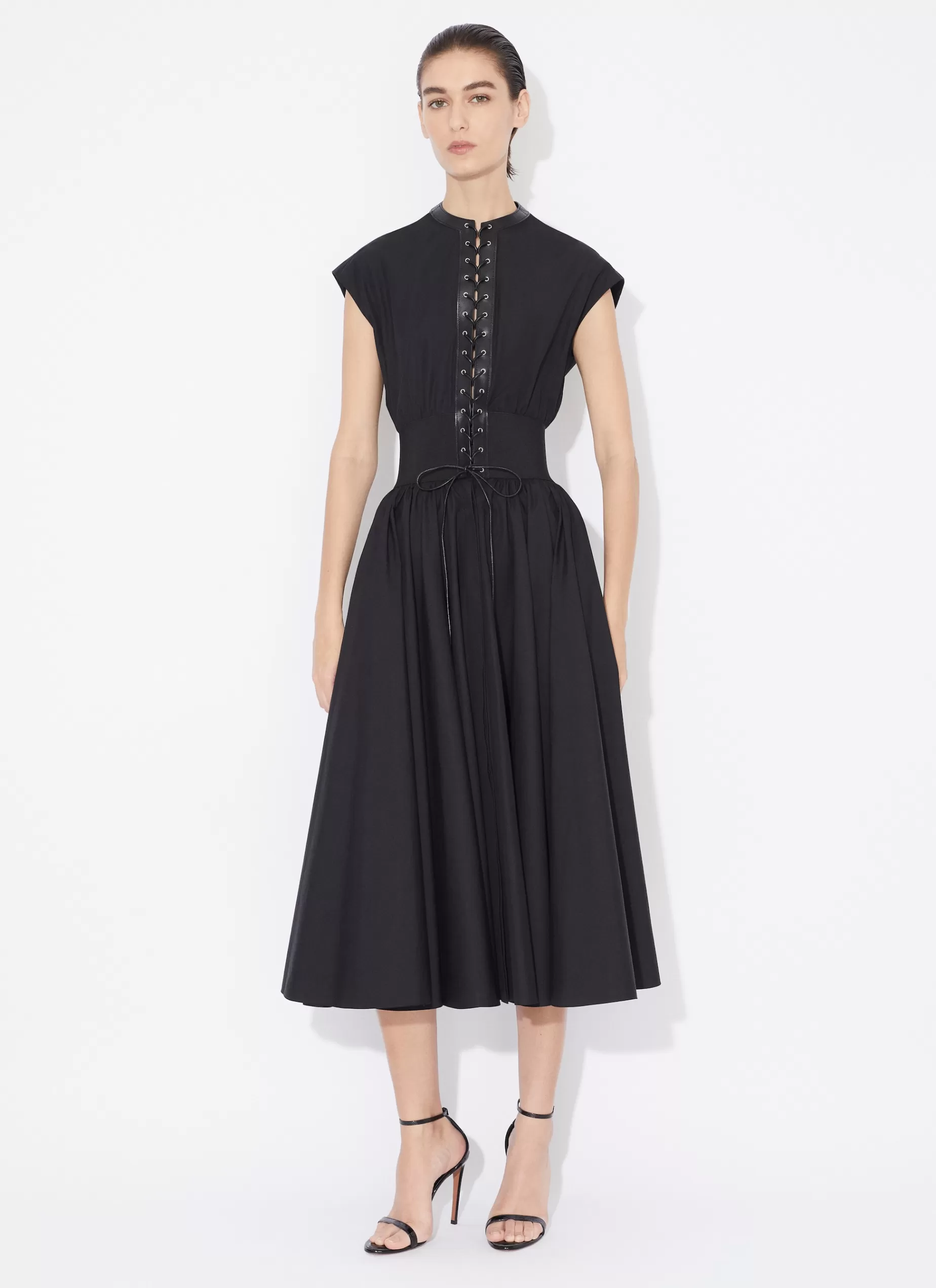 Alaïa GÜRTEL-KLEID AUS BAUMWOLLPOPELINE< Kleider
