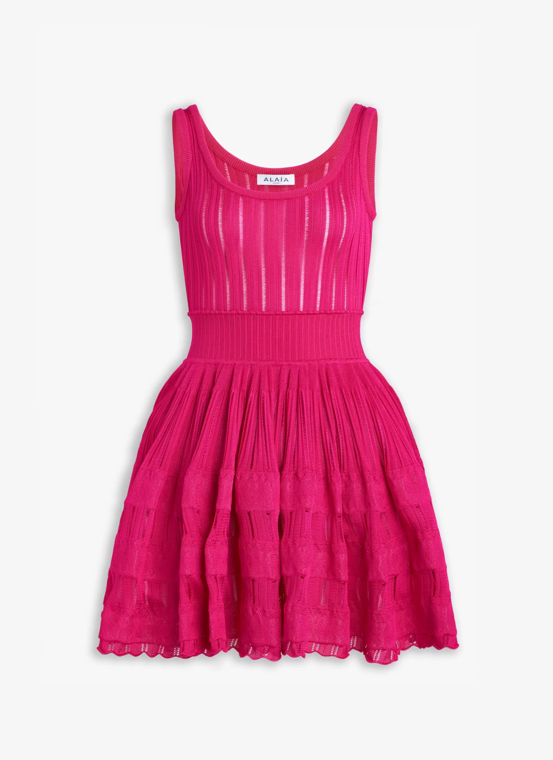 Alaïa KLEID AUS GLÄNZENDEM KRINOLINE< Kleider
