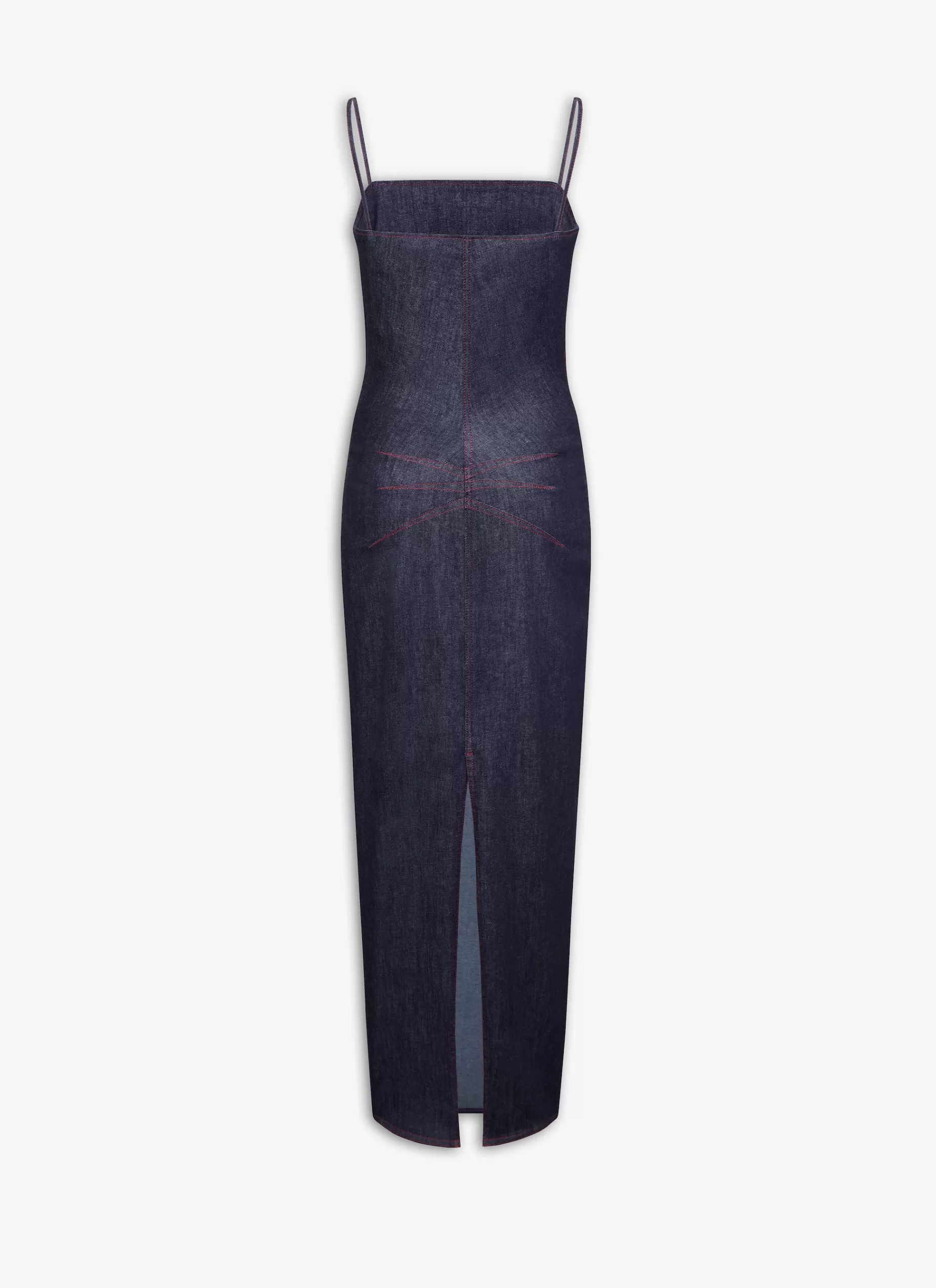 Alaïa KLEID MIT SPAGHETTITRÄGERN AUS STRETCH-DENIM< Denim | Kleider