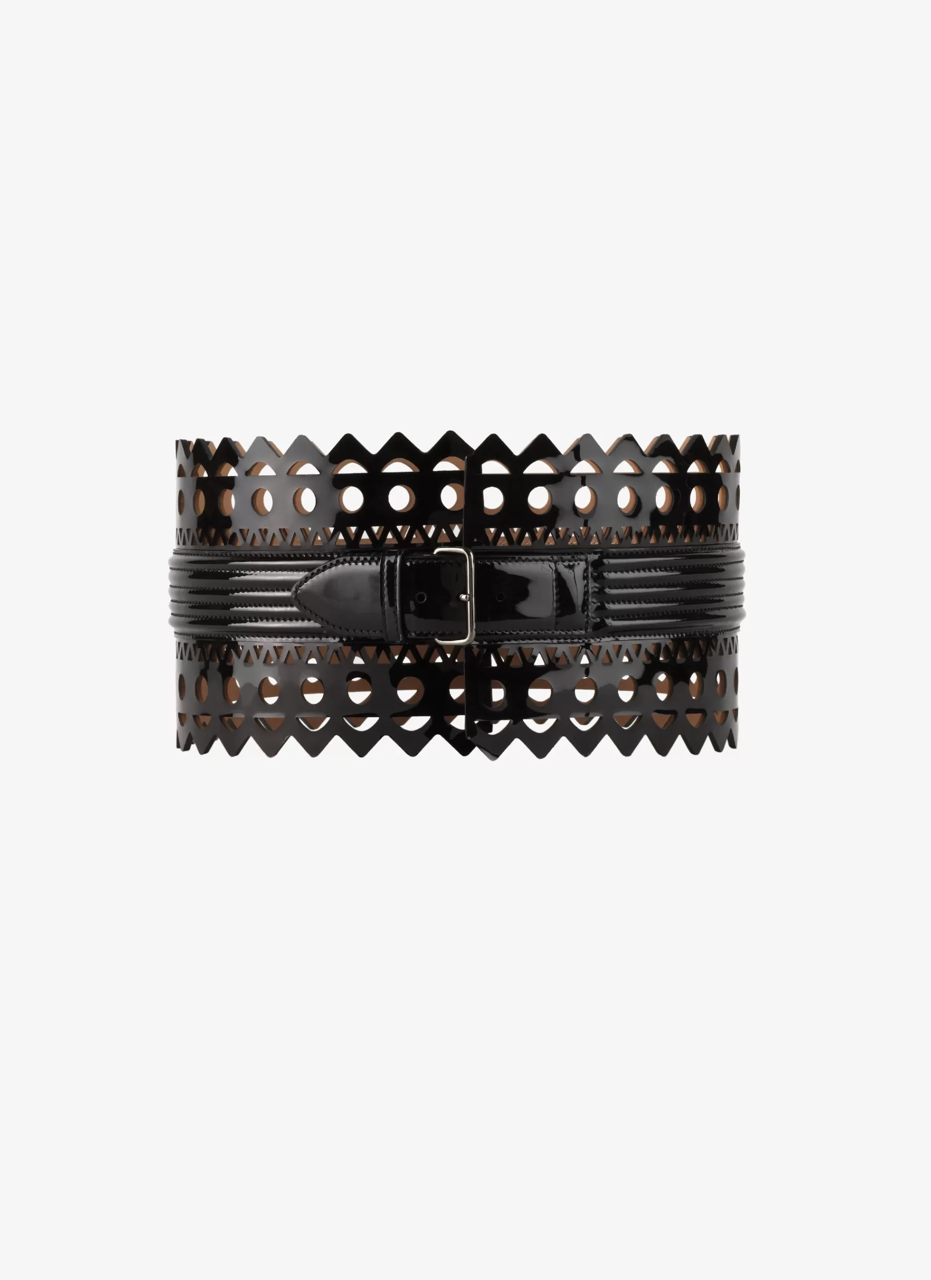 Alaïa Korsettgürtel Mit Ajour-Muster Aus Lackleder< Korsettgürtel