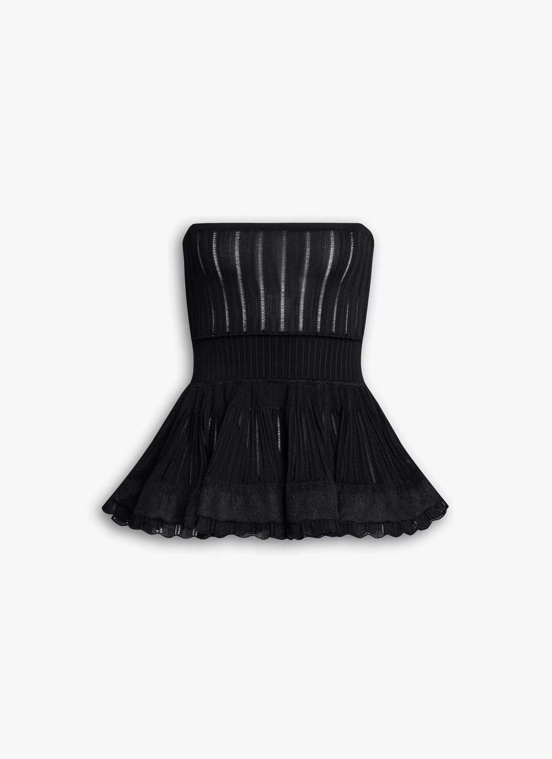 Alaïa KRINOLINE-TOP MIT SPAGHETTITRÄGERN< Oberteile & Hemden | Strickwaren