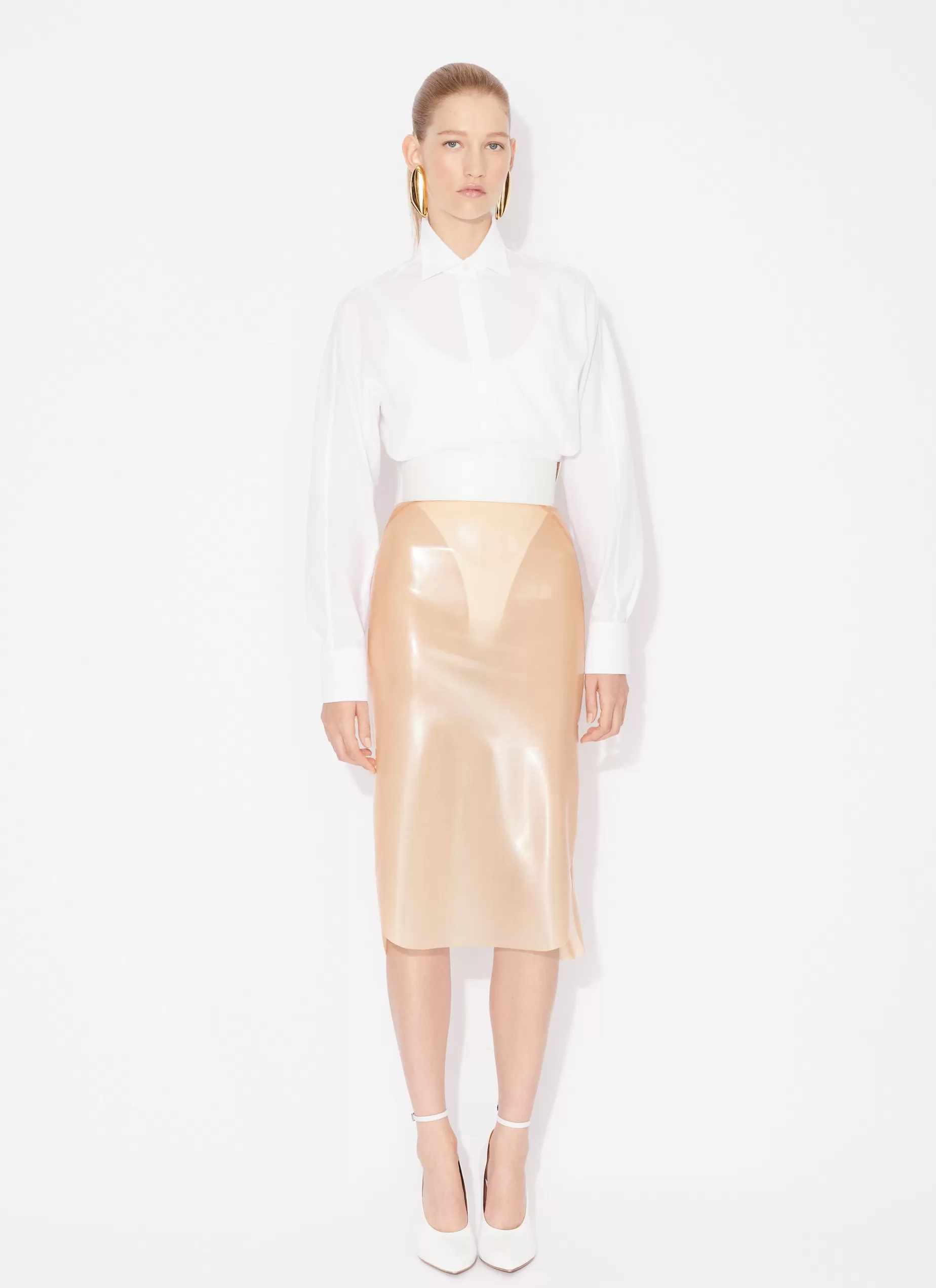 Alaïa LATEX-BLEISTIFTROCK< Röcke