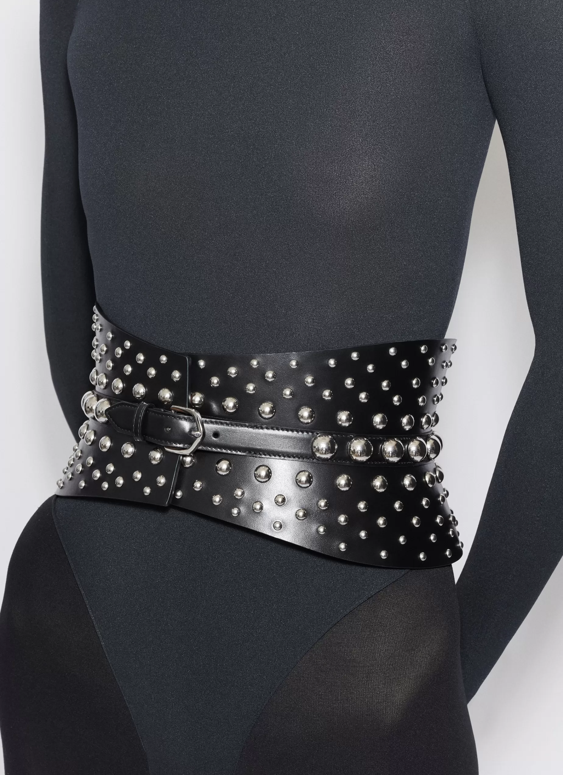 Alaïa NEO-BUSTIER-GÜRTeL MIT NIETEN AUS KALBSLEDER< Korsettgürtel