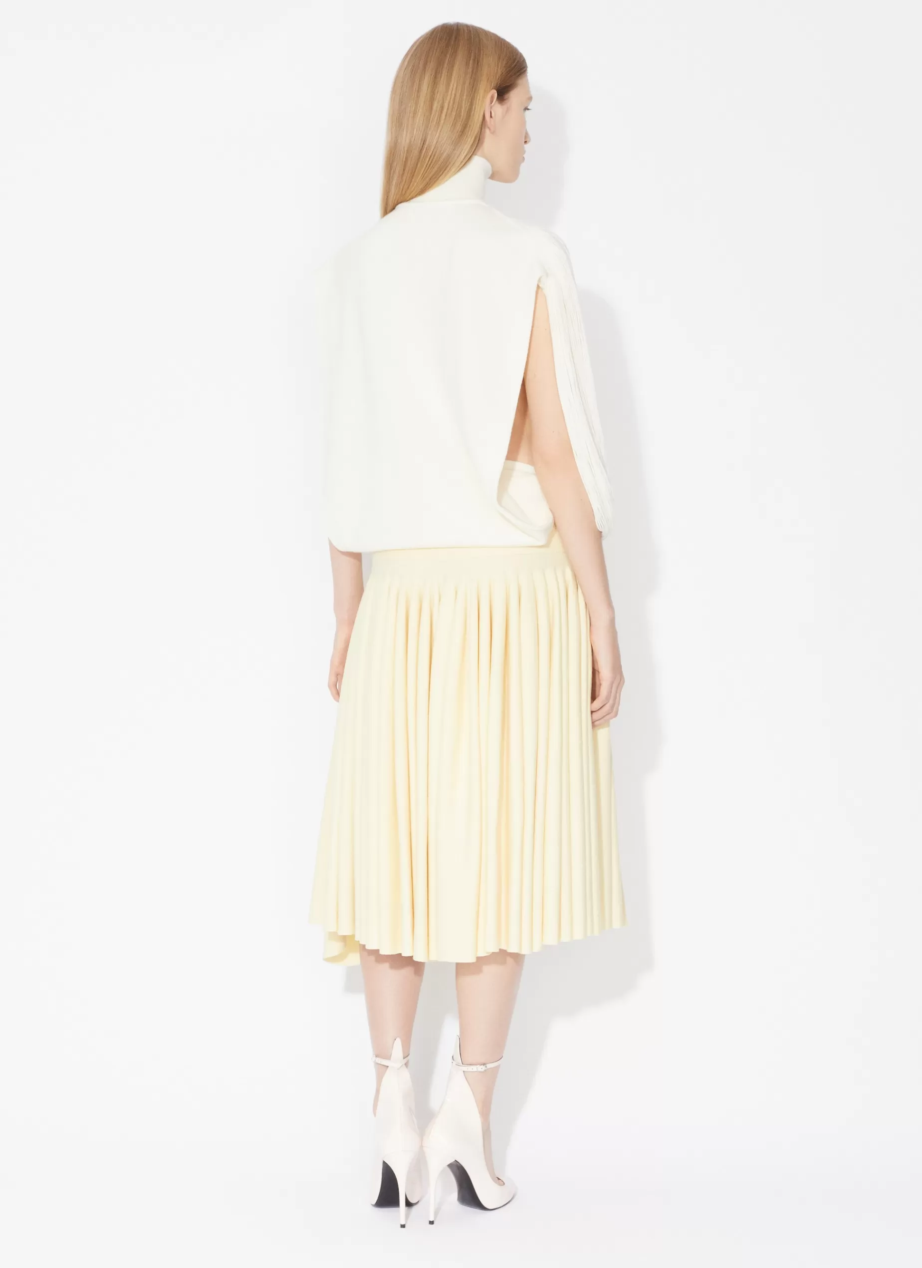 Alaïa PLISSEE-STRICKROCK MIT GODETS< Strickwaren | Röcke