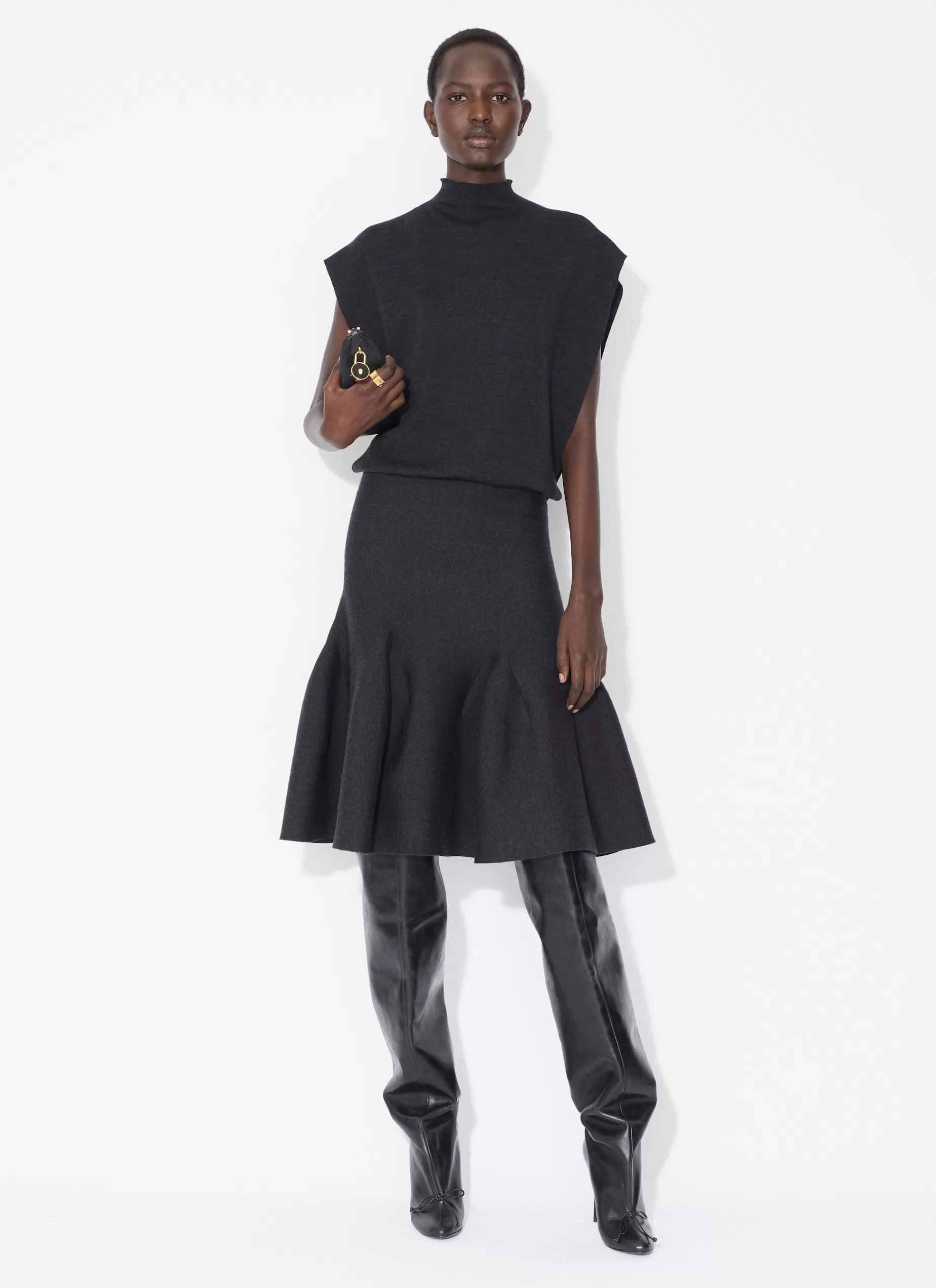 Alaïa QUADRATISCHER STRICKBODY< Strickwaren | Bodysuits & Leggings