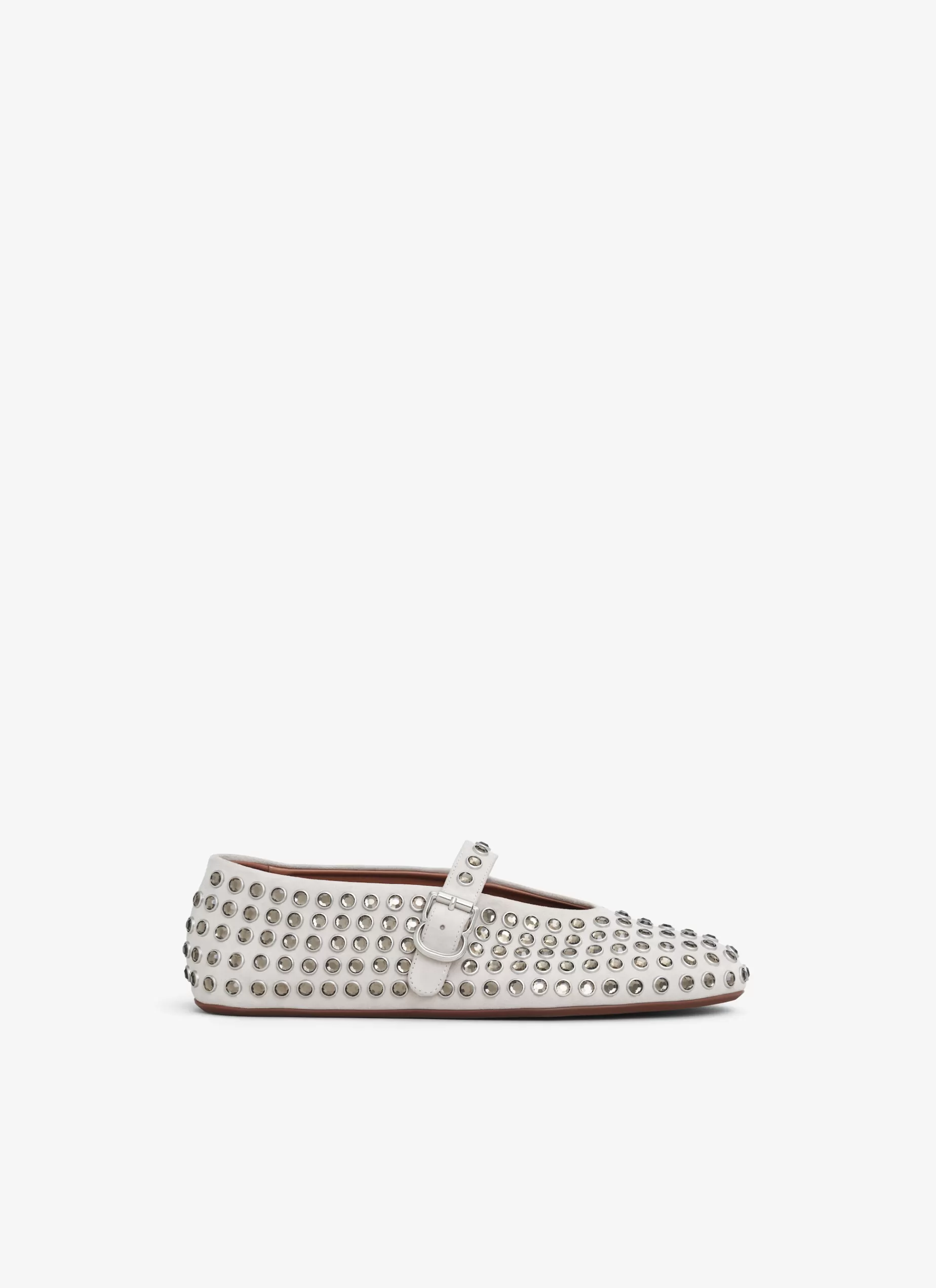 Alaïa STRASS SUEDE BALLET FLATS< Flache Schuhe | La Ballerine
