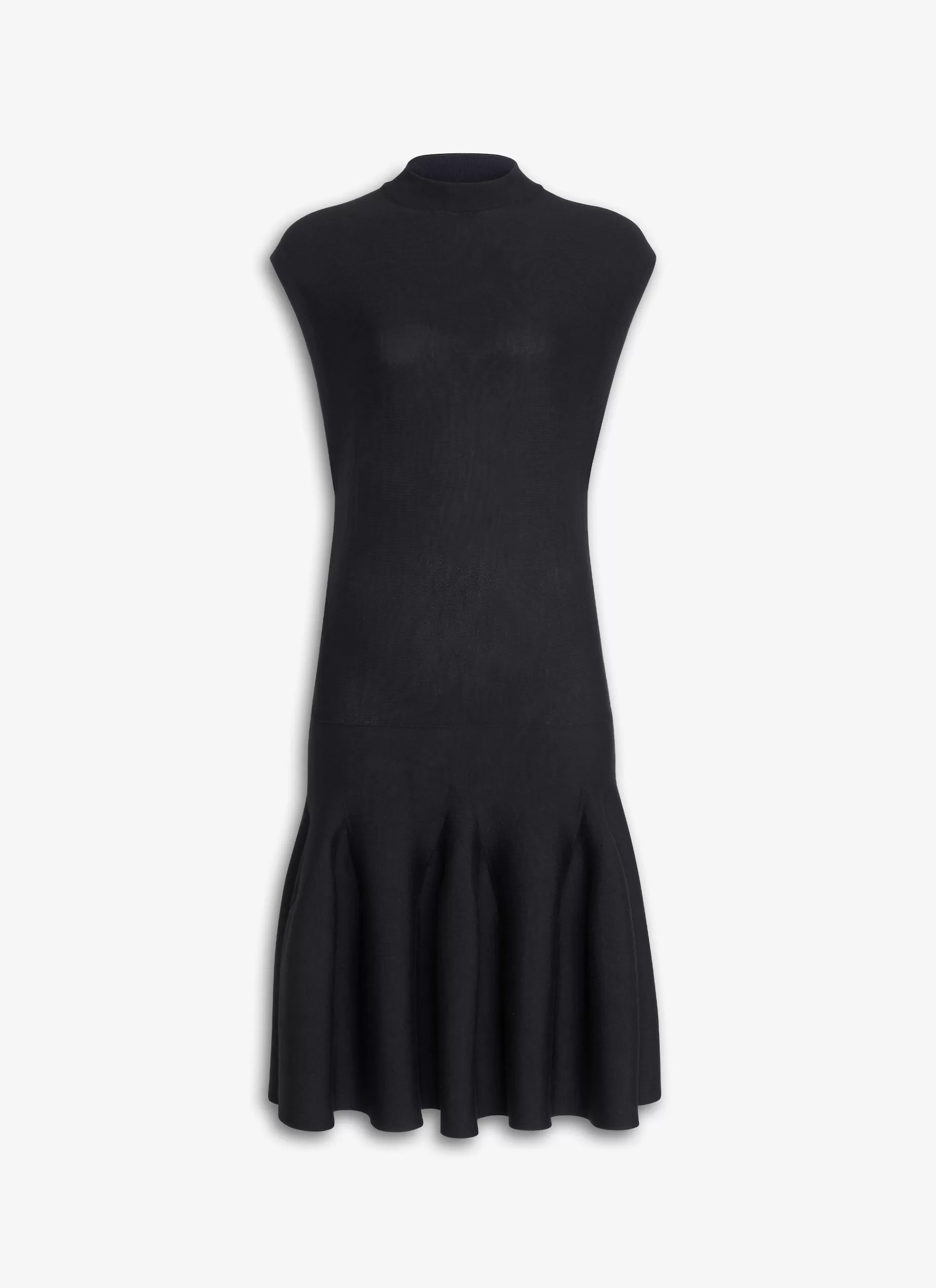 Alaïa STRICKKLEID MIT FLÜGELÄRMELN UND SKULPTURALEN GODETS< Strickwaren | Kleider