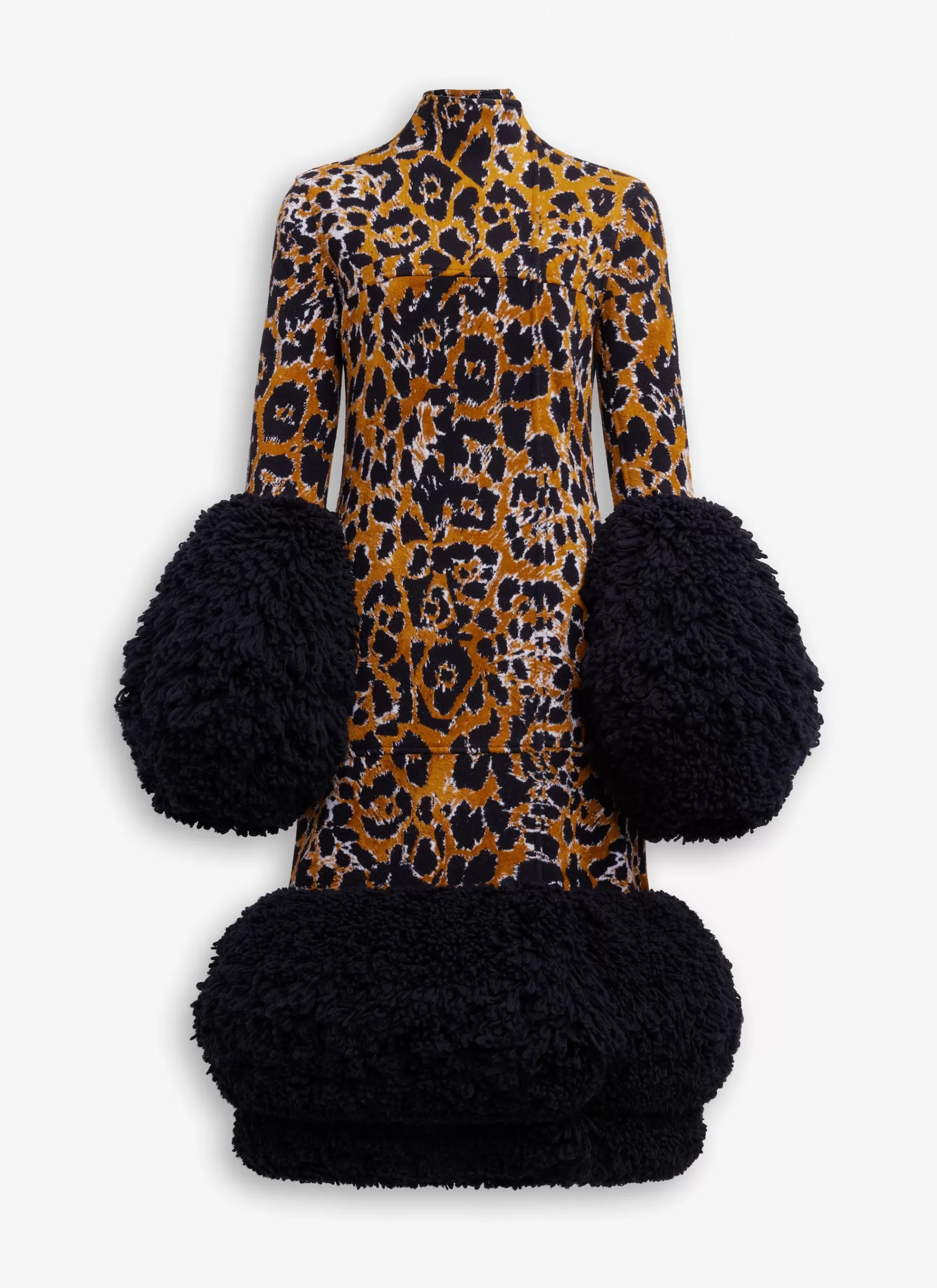 Alaïa STRICKMANTEL AUS LEOPARDEN-JACQUARD< Strickwaren | Mäntel & Jacken