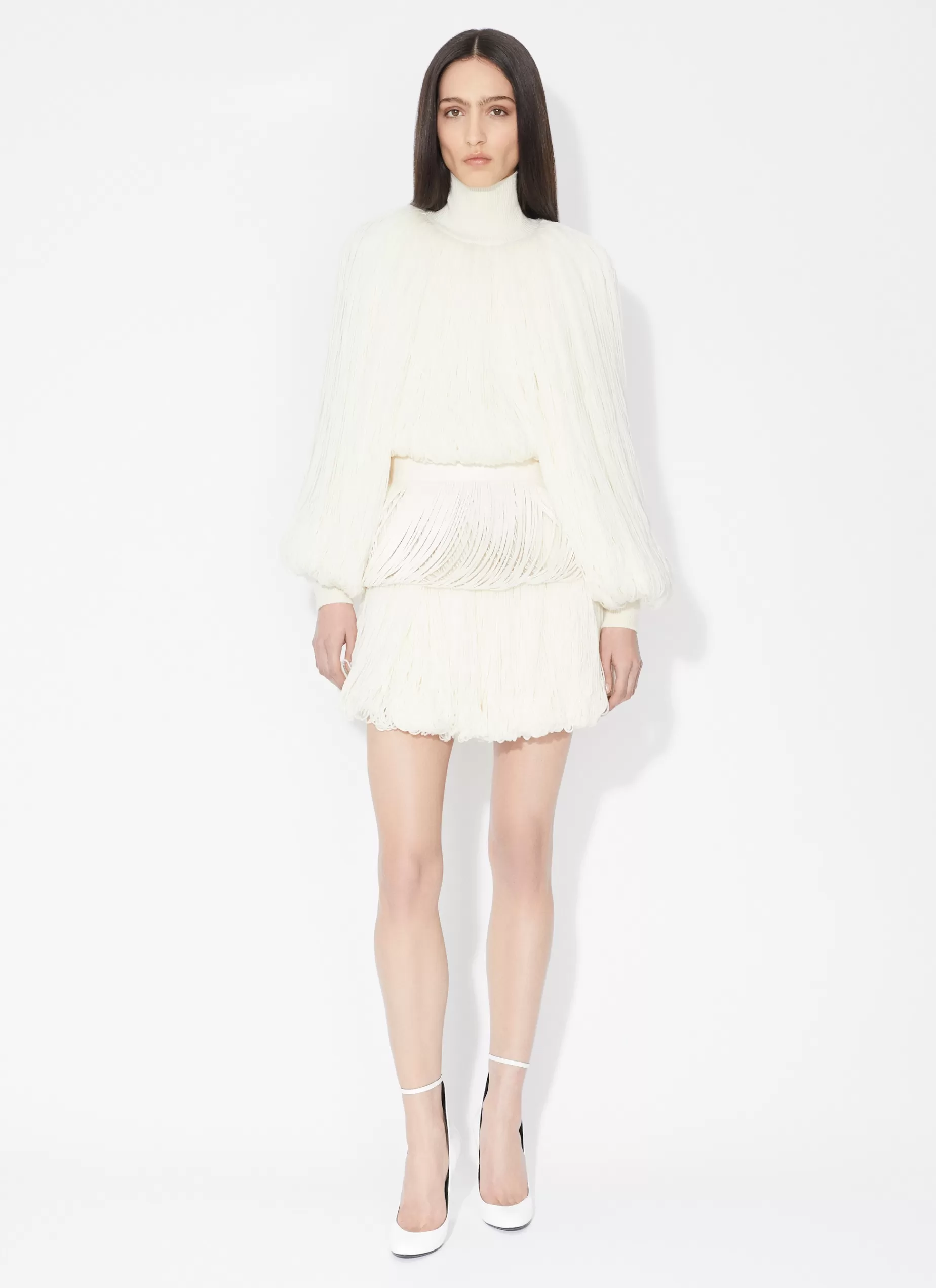 Alaïa STRICKPULLOVER MIT FRANSEN< Strickwaren | Pullover & Cardigans