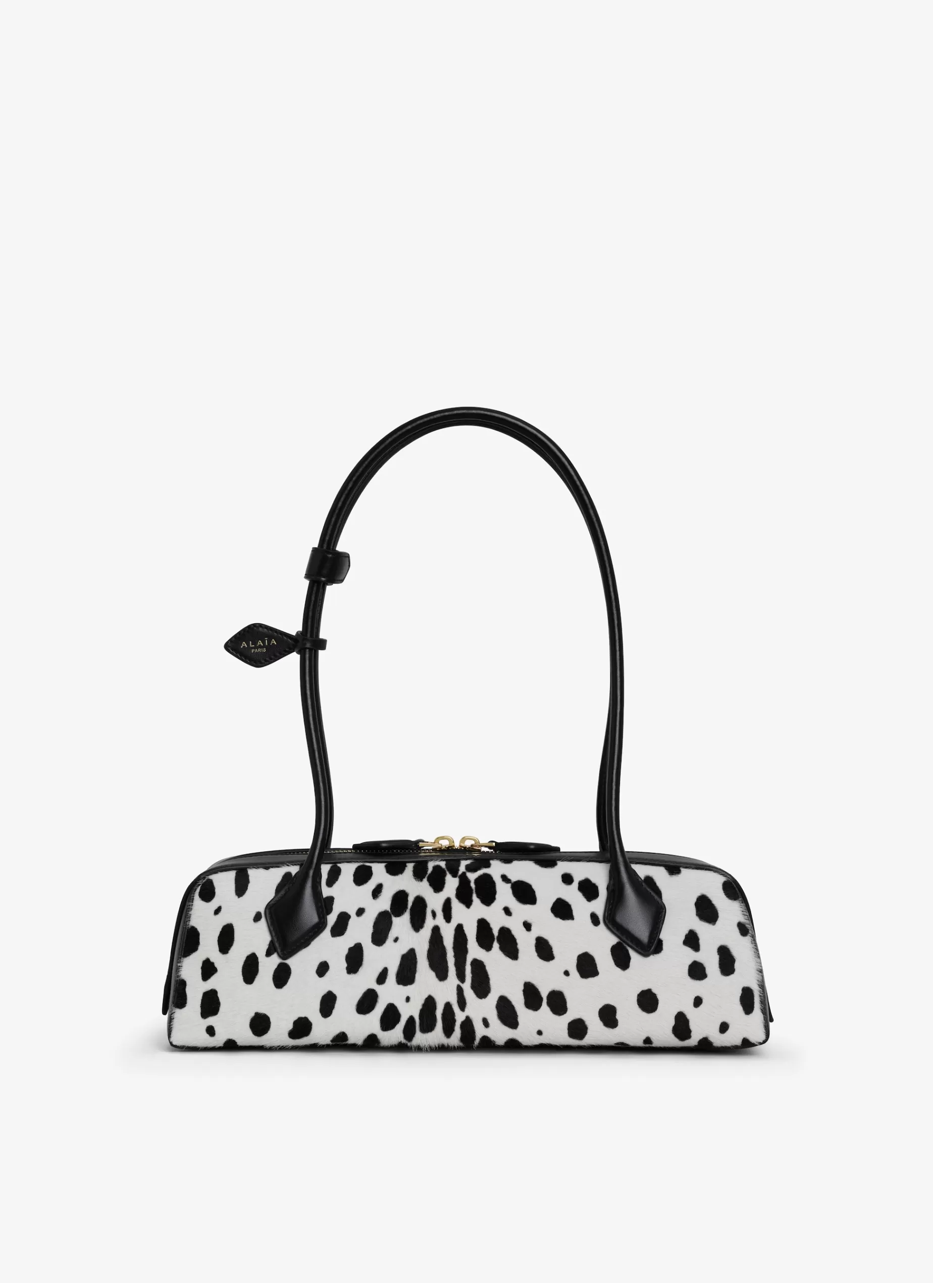 Alaïa TASCHE LE TECKEL MEDIUM AUS GEPUNKTETEM KALBSFELL< Le Teckel
