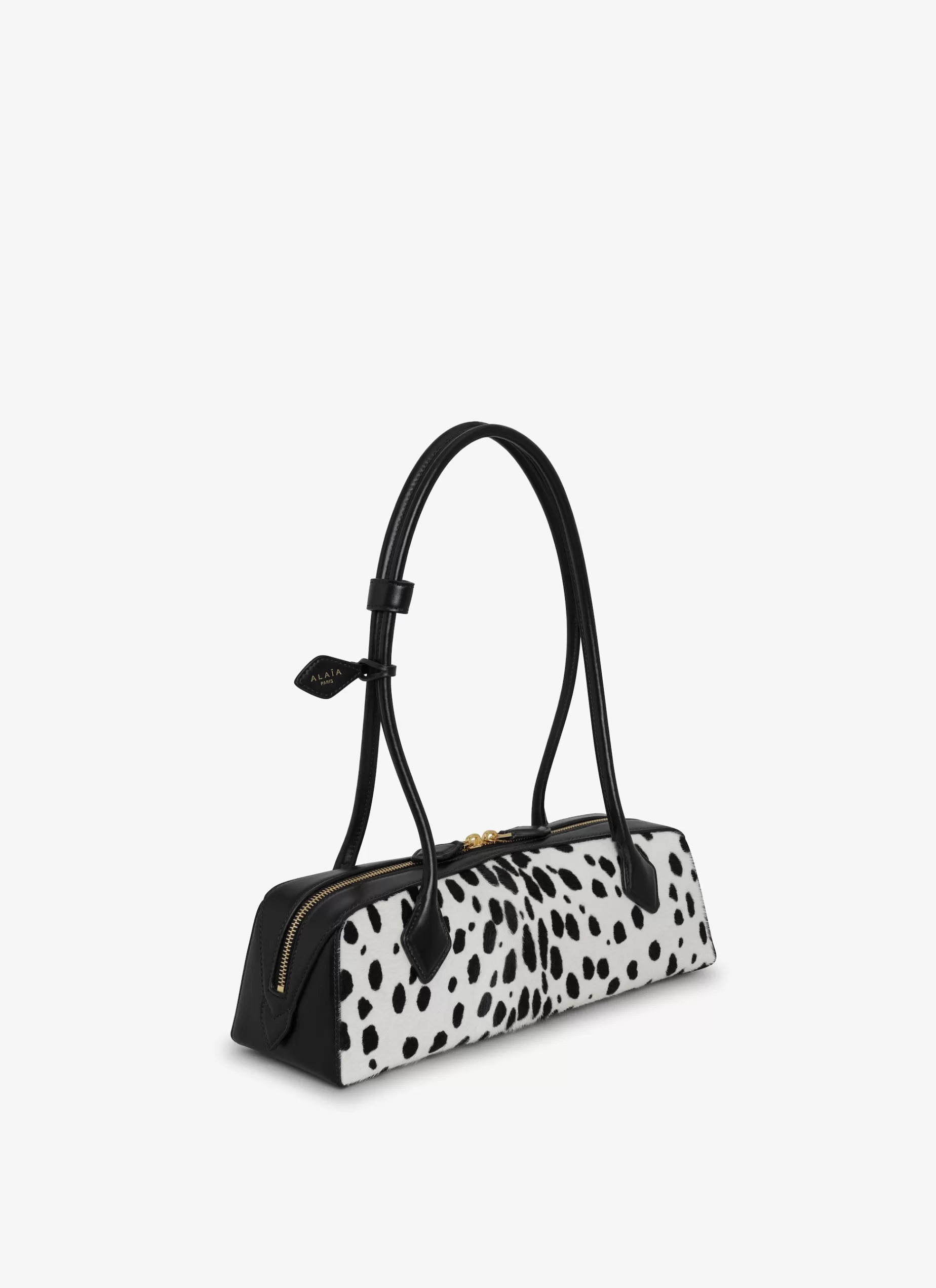 Alaïa TASCHE LE TECKEL MEDIUM AUS GEPUNKTETEM KALBSFELL< Le Teckel