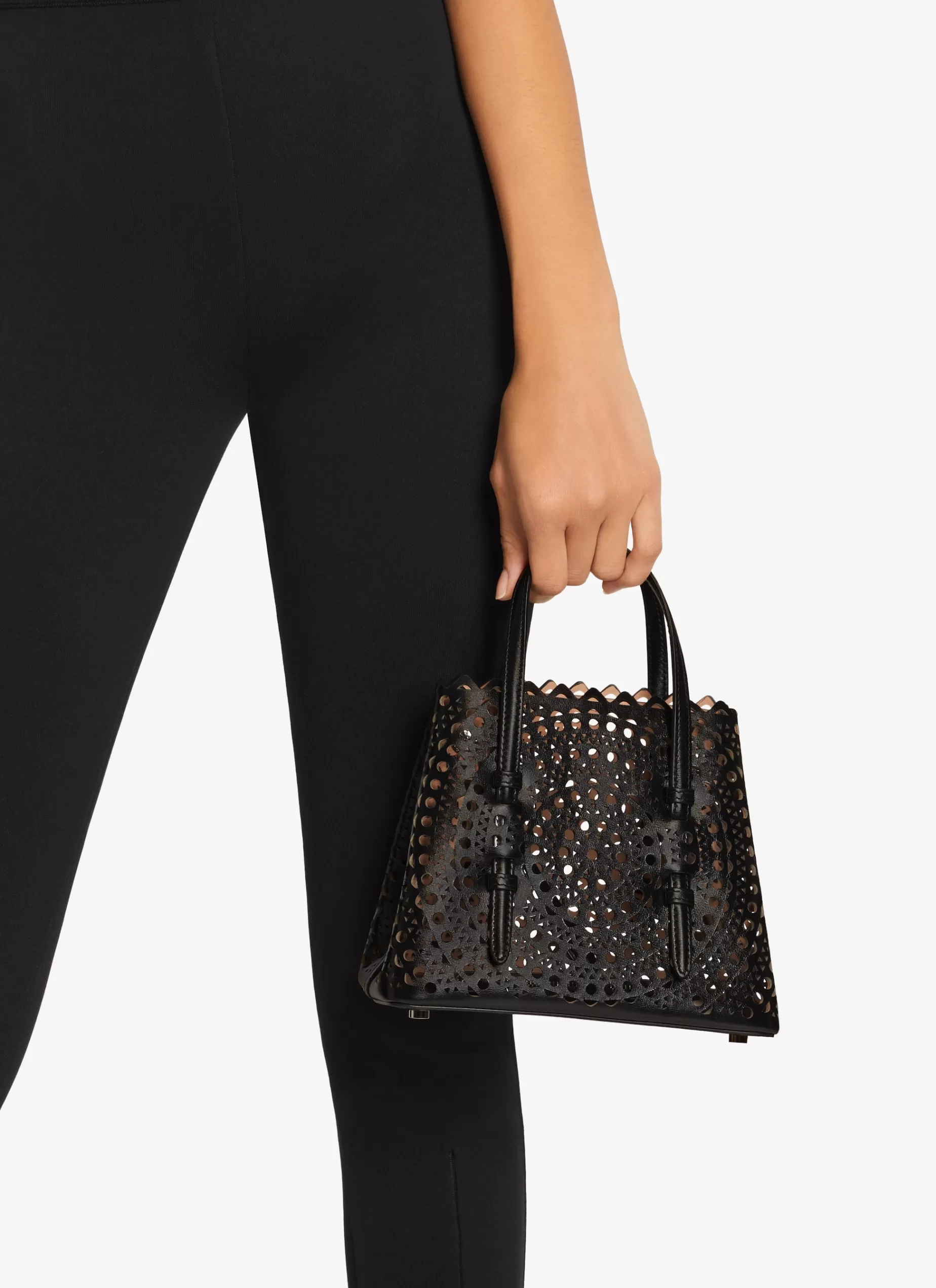 Alaïa Tasche Mina 20 Aus Luxus-Kalbsleder Mit Neuem Vienne-Muster< Kleine Taschen | Handtaschen