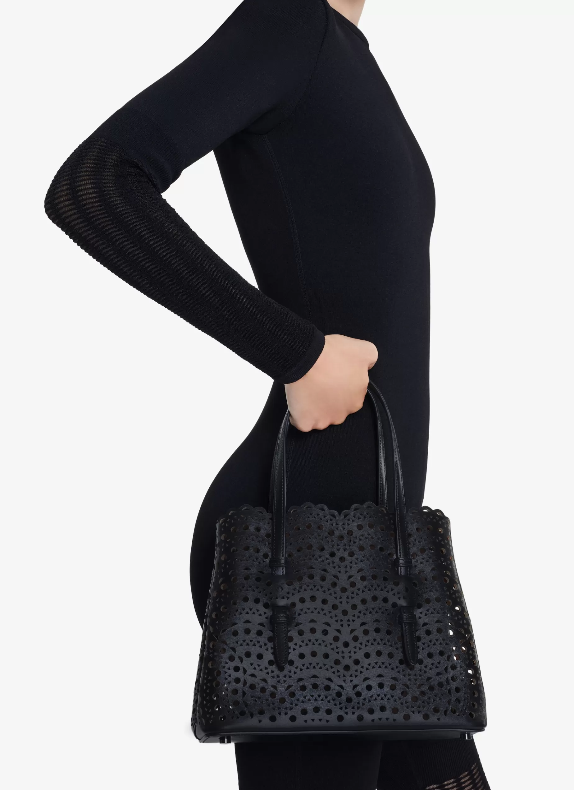 Alaïa Tasche Mina 25 Aus Luxus-Kalbsleder Mit Vienne-Wellenmuster< Handtaschen | Tote Bags