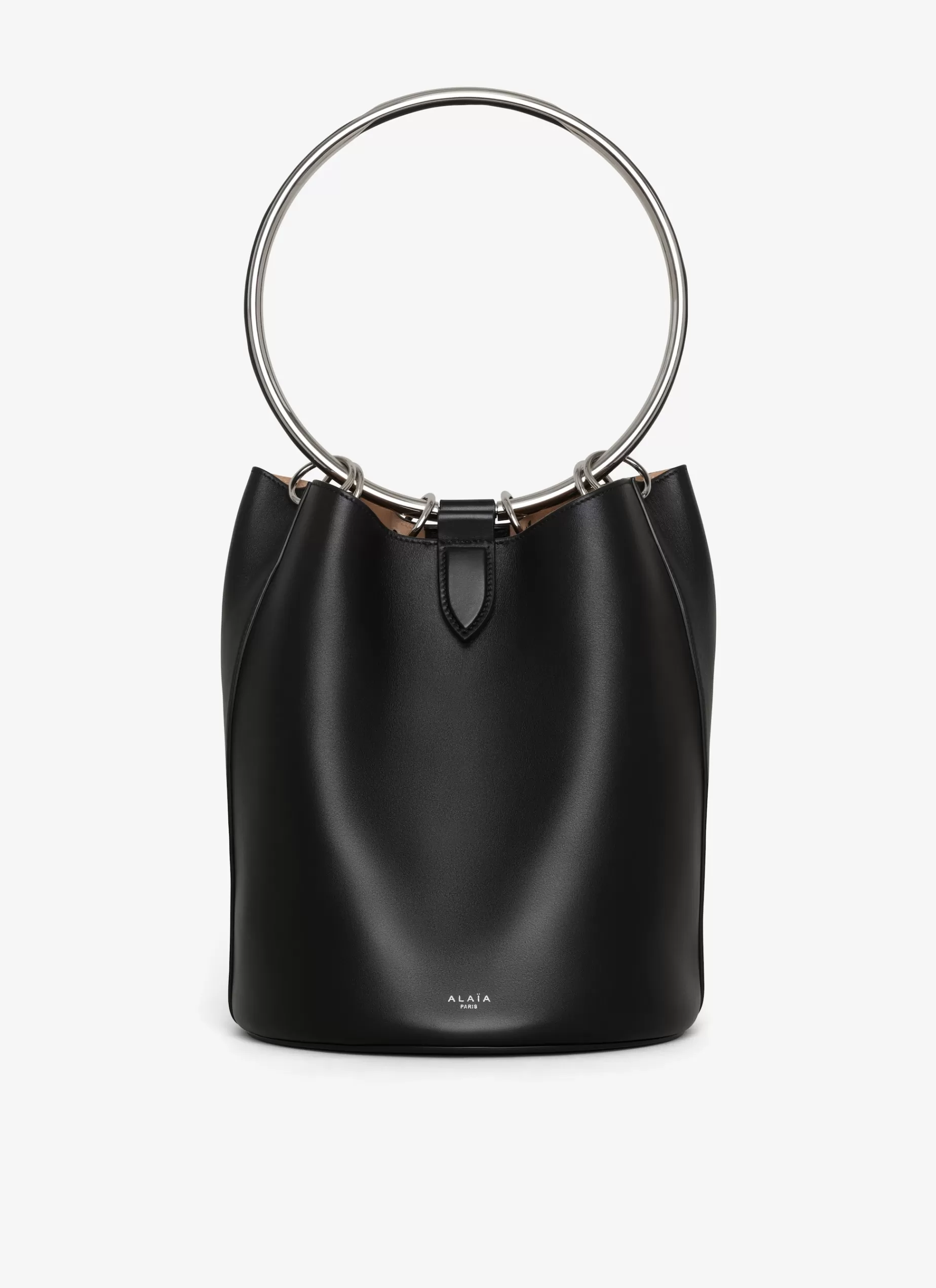 Alaïa TASCHE RING LARGE BUCKET AUS KALBSLEDER< Handtaschen