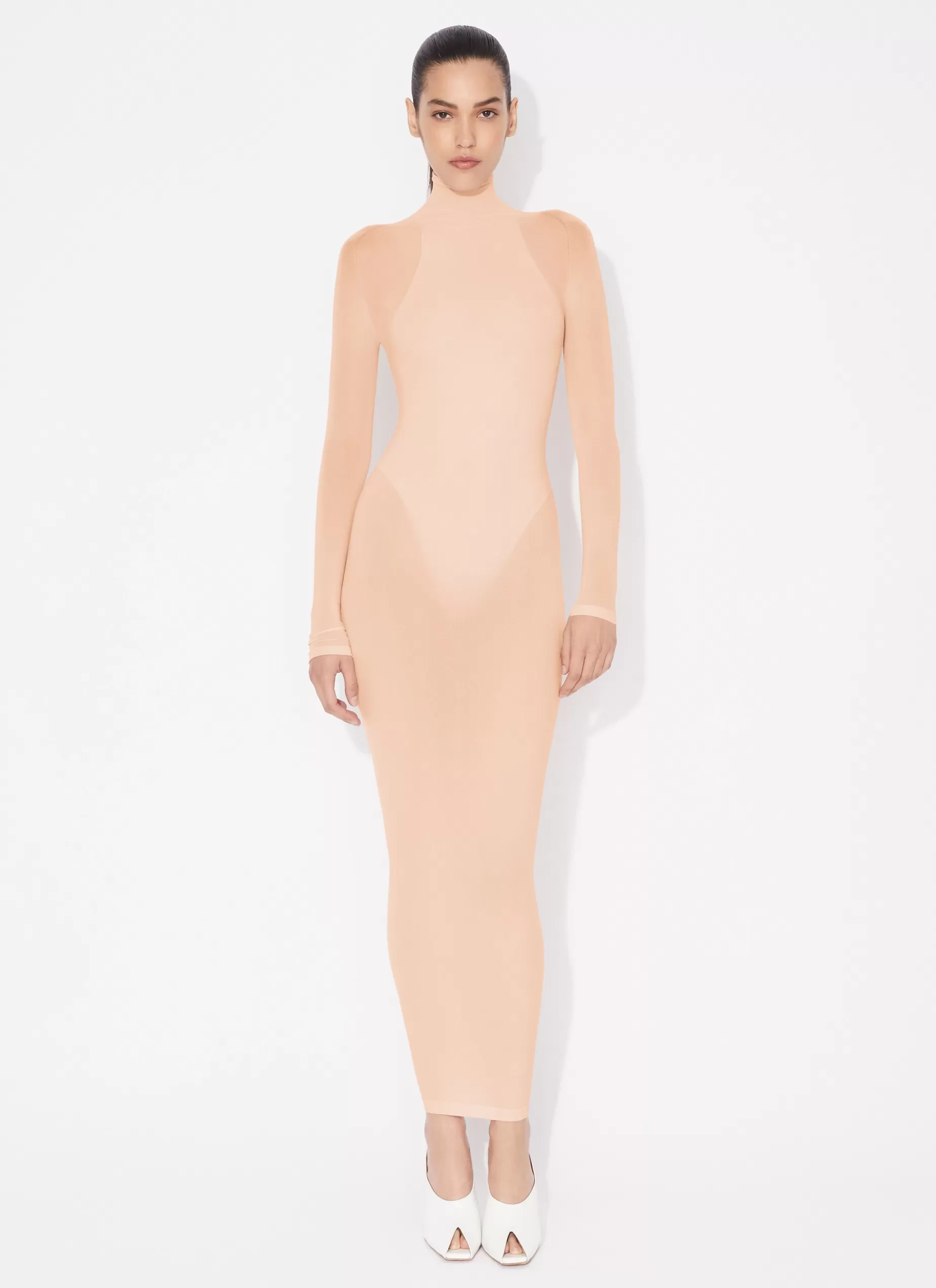 Alaïa TRANSPARENTES HOCHGESCHLOSSENES KLEID< Kleider | Strickwaren
