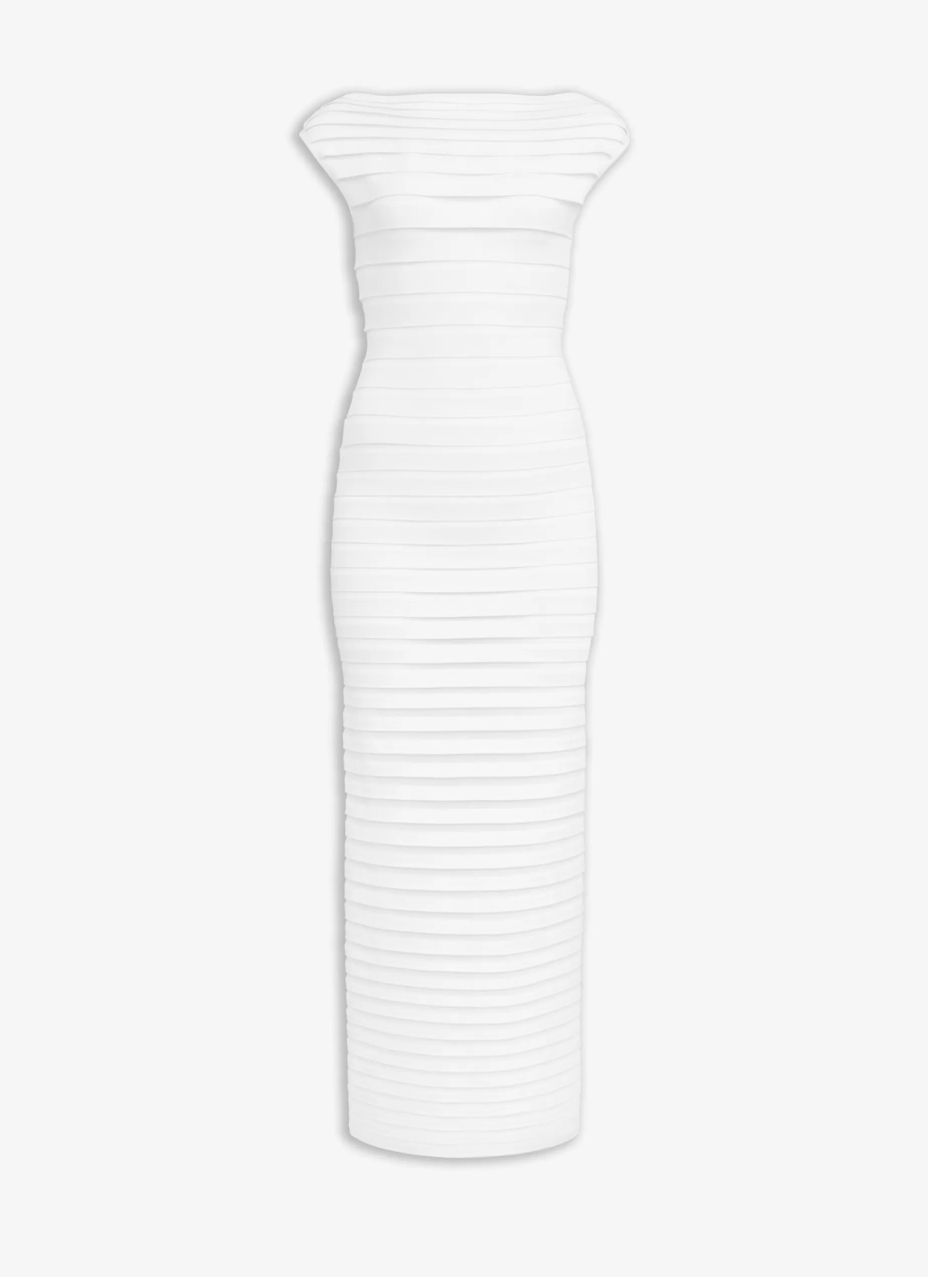 Alaïa TRANSPARENTES SCHLAUCHKLEID IN MIDI-LÄNGE< Kleider